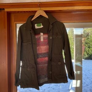 Fun Embroidered Anthropologie Jacket, Petite XXS NWT